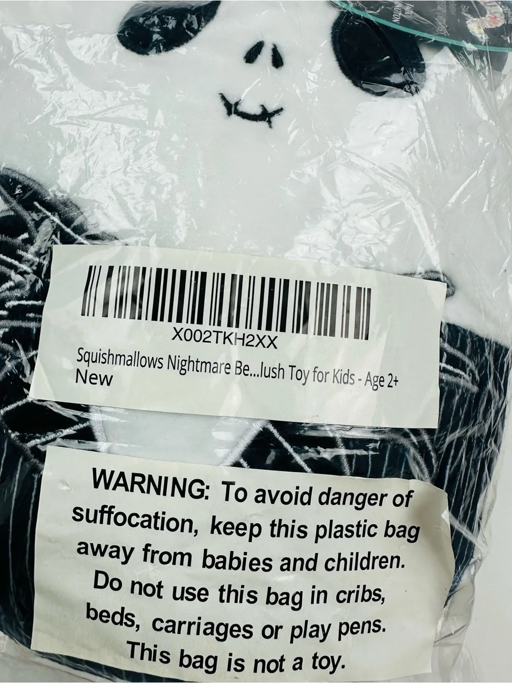 Squishmallows The Nightmare Before Christmas Jack Skellington 8 inch Plush